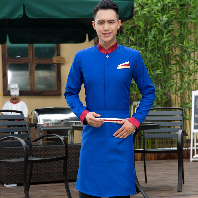 Hotel work clothes autumn and winter western restaurant clothes