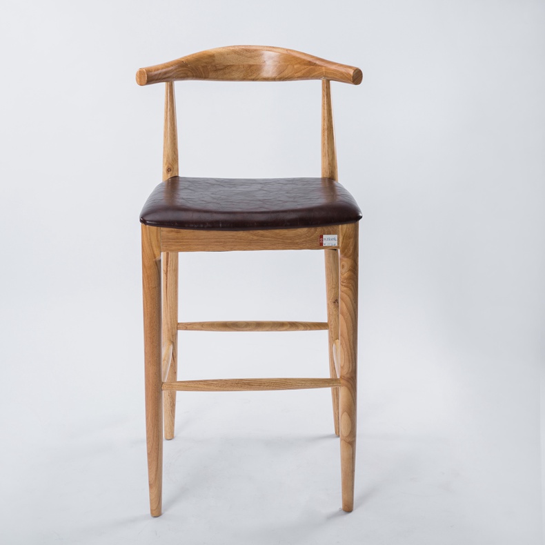 Simple solid wood high chair