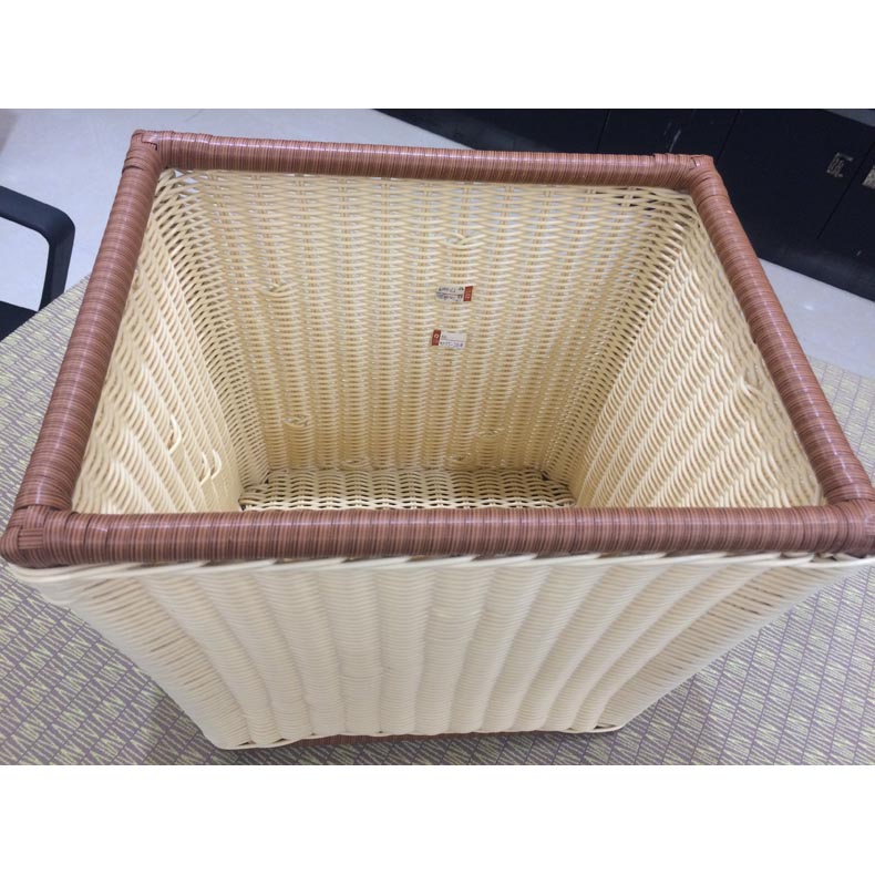 Plastic woven changing storage basket